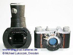 Aldonar Kolibri oder Spiegel-Altix bestehend aus Spiegelreflexeinrichtung und Altix-III-Kamera
