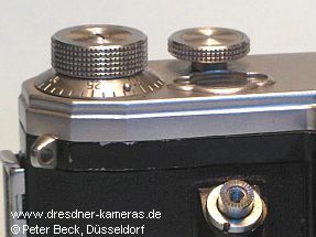 Very early Contax S #1626 with Biotar 1:2 f=58mm; still with cylindrical shutter speed knob and front engravings not filled in black.