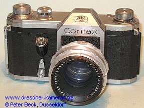 Contax S #31982 with Biotar 1:2 f=58mm; already with standardized flash socket on top cap