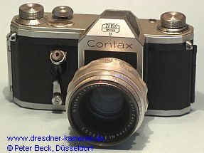 Contax S model D #18948 with Biotar 1:2/58mm lens; with front-wheel drive
