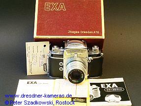 Exa #516127 from 1959 complete with original packaging, device passport, warranty certificate and operating instructions