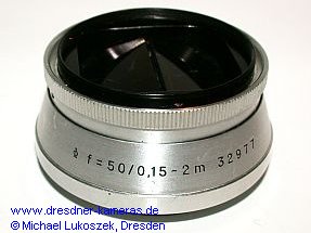 Carl Zeiss Jena stereo attachment with a 12 mm base for shots from 0.15 m to 2 m