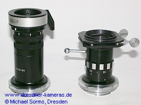 two ?western? endoscope capsules shown here in the version for the Exakta bayonet