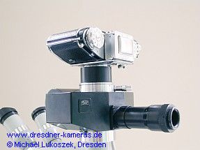 Exakta Varex IIa on the microphotographic setup with automatic exposure (mf-matic)