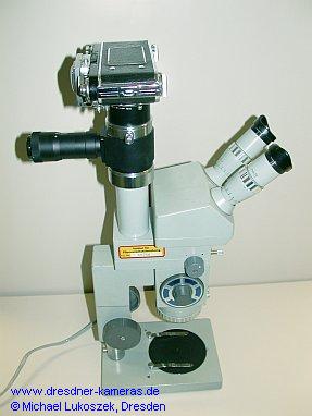 Exakta Varex IIa at the microphotographic facility (mf) at the Carl Zeiss Jena Technival