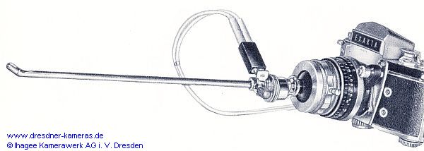 Exakta Varex IIb with endoscope capsule, endoscope and connected cables to the surge protection device Exakta Varex IIb with endoscope capsule, endoscope and connected cables to the surge protection device