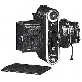 Ihagee-Parvola No. 1550 with plate back panel (version with quick-release lever, Ihagee catalog 1935)