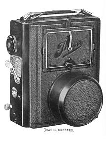 Ihagee Patent Folding Reflex 2610 in the closed position (Ihagee Catalog 1930)