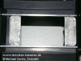 Exa 1b - Half-format version 18x24, area of ​​the image stage pre-milled for masking with plastic plates