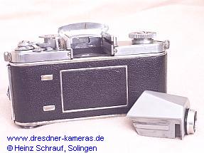 Exacta with interchangeable viewfinder