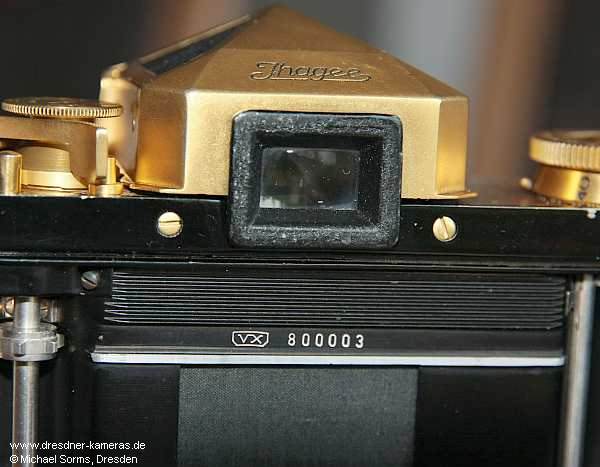 Gold-plated Exakta Varex VX #800003
