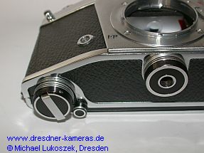 Exakta VX 100 #TK 0017 with black anodized knobs