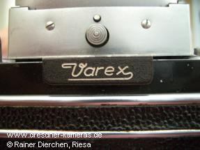 Exa Varex hand model; unusual Varex engraving on the light shaft