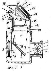 Patentzeichnungen D.R.P. 57a/736�468: Spiegelreflexkamera mit Fotometer