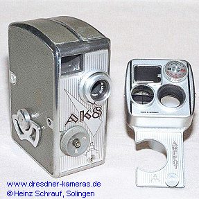 AK 8 - second version from 1957 with aluminum front panel and ABEFOT exposure metering attachment