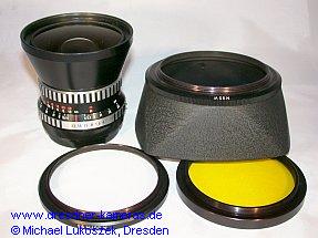 Lectogon 4/50mm and lens hood, adapter ring M86/M95, M86-W filter Lectogon 4/50mm and lens hood, adapter ring M86/M95, M86-W filter