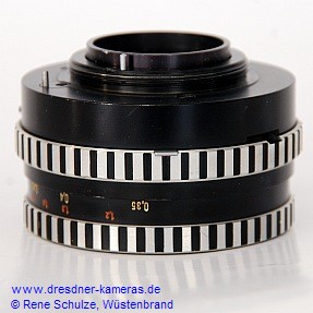 Tessar 2.8/50 with automatic stylus for Pentacon super