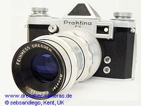 Feinmess Bonotar 4,5/105mm mit Praktina-Anschluss