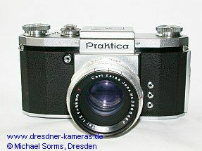 Praktica (1952) with Biotar 2/58 - model with flash sockets F and X