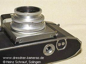 Praktica (1951) - Model with flash contacts on the camera base