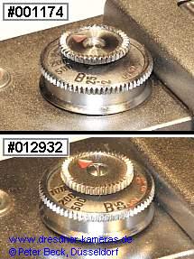 Top: Toggle switch without mounting screw; bottom: Toggle switch with mounting screw