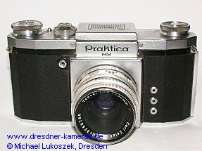 Praktica FX, model 1952 (here an early version with Praktica MX engraving) with Tessar 2.8/50