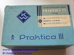 Original box for Praktica III #205674