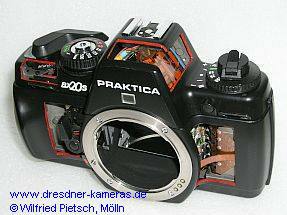 Funktionsmodell einer  Praktica BX 20 S