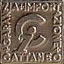 Schild CATTANEO (gepr�gt)