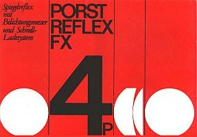 Bedienungsanleitung zur Porst Reflex FX 4 P