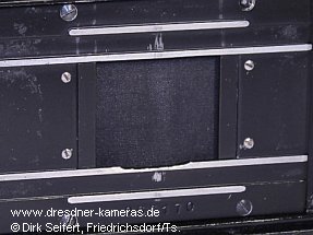 Praktiflex, Umbau auf Filmformat 24x28 mm Praktiflex, Umbau auf Filmformat 24x28 mm