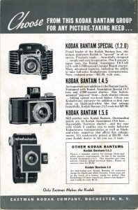 Kodak Bantam Special (1936) - mike eckman dot com