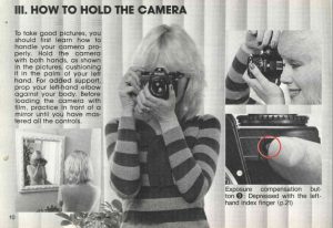 The Nikon EM user manual prominently show women handling the camera, which was at least partly the target demographic for the EM.