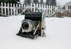 I wouldn't normally recommend shooting an old camera like this in the snow, but hey, I did! 