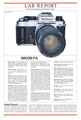 Nikon FA (1983) - mike eckman dot com