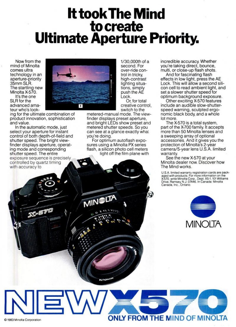 Minolta X-570 (1983) - mike eckman dot com