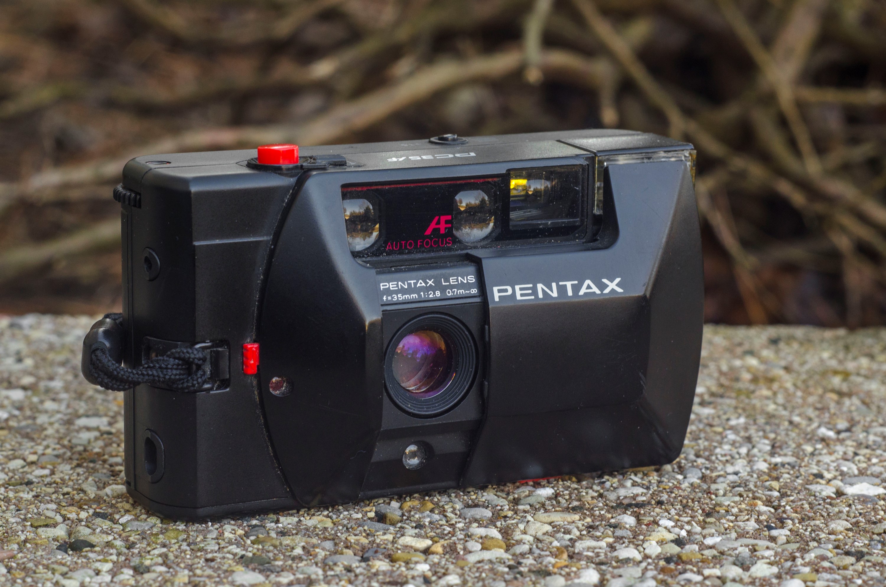 Pentax PC35 AF package with new battery and film roll Point and Shoot 35mm film Camera