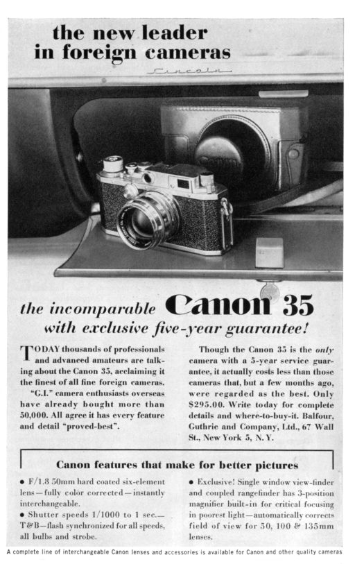 Canon IV Sb (1952) - mike eckman dot com